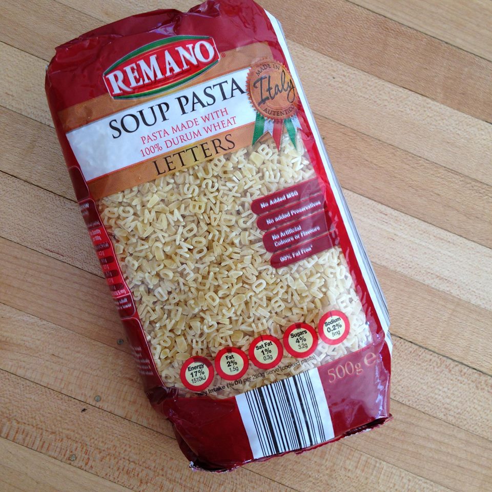 Remano Soup Pasta Letters - AldiMum